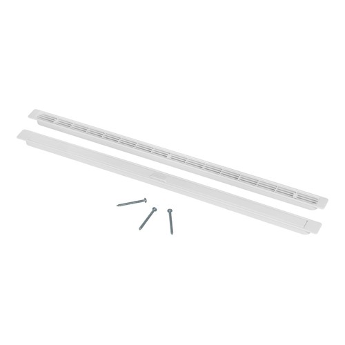 White 430mm trickle vent - vent, flush