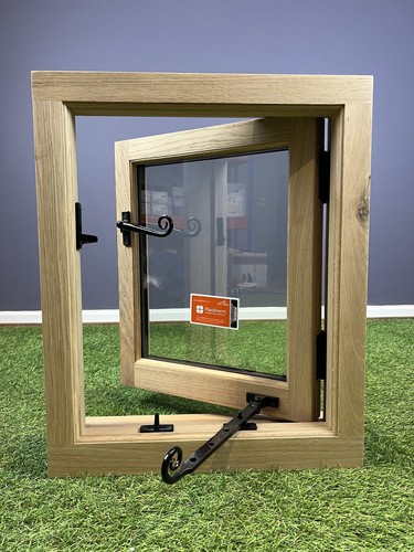 Oak wood timber window - timber, double