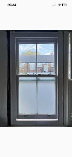 Double glazed timber sash
